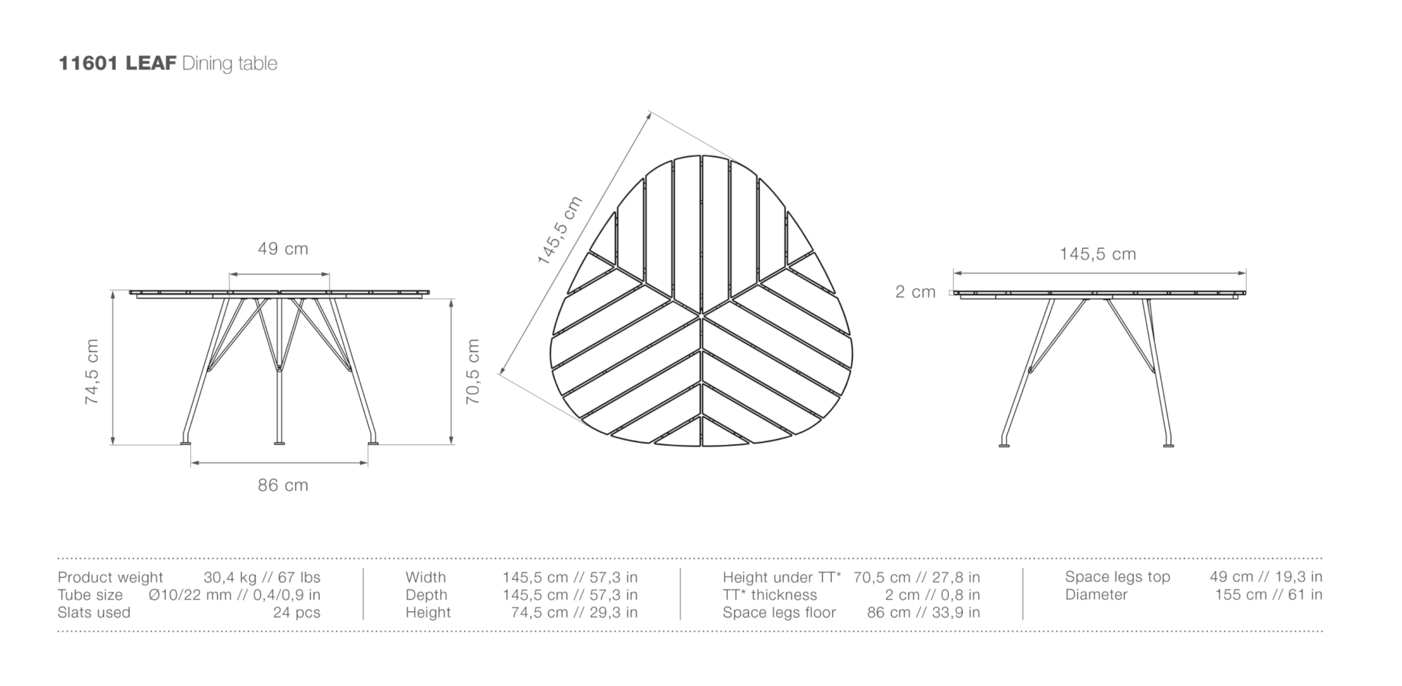 HOUE LEAF Dining Table - Procure Décor