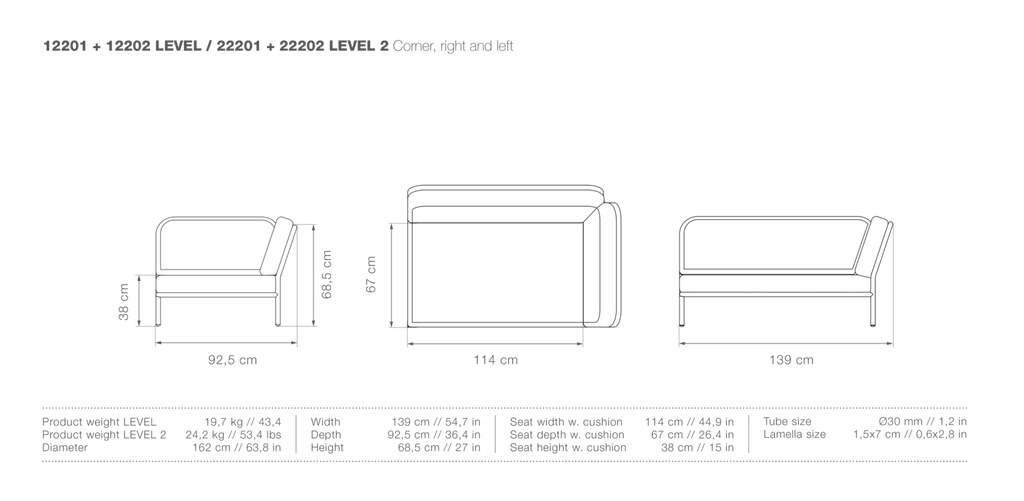 HOUE LEVEL Outdoor Corner - Procure Décor