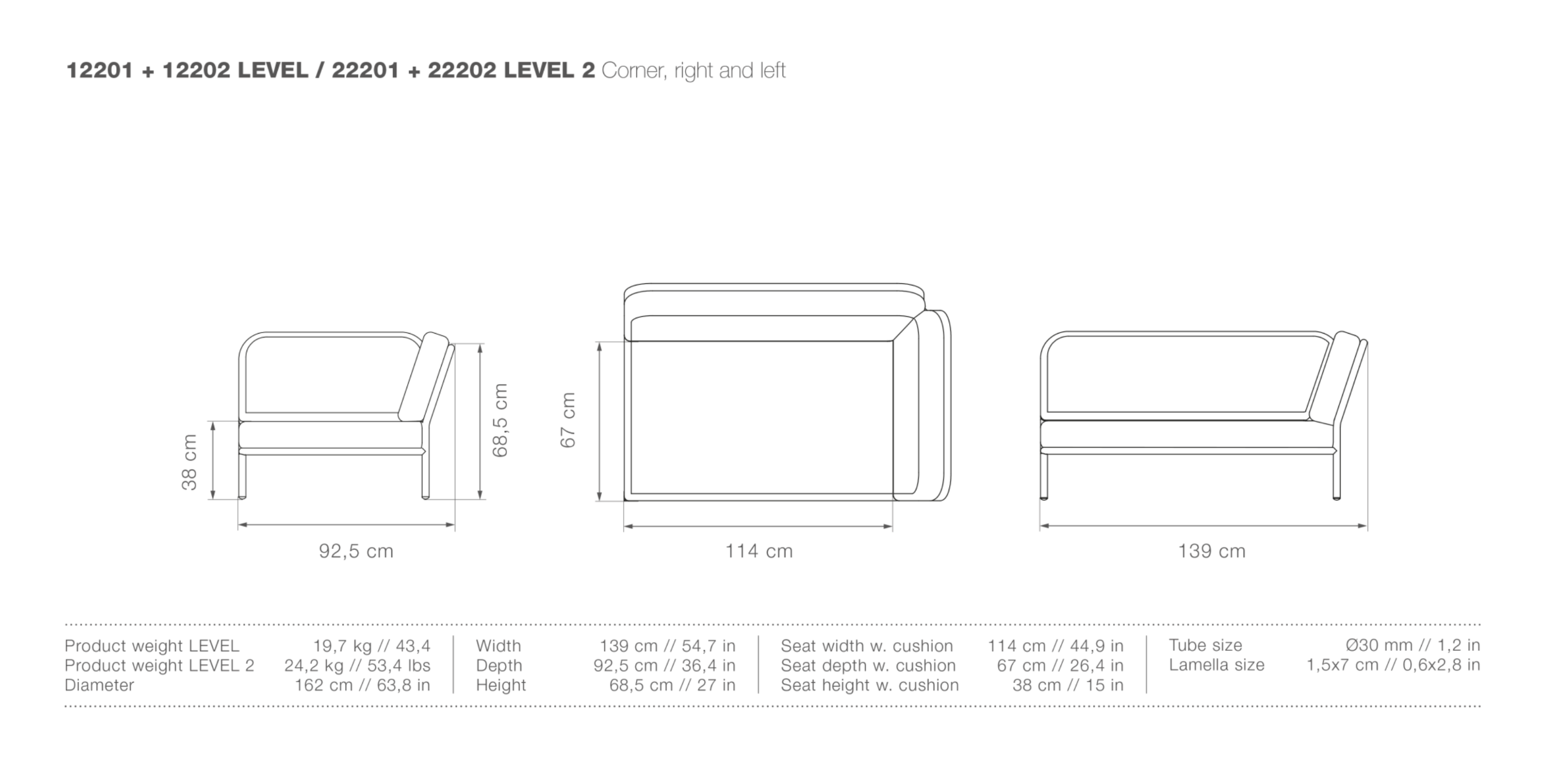 HOUE LEVEL Outdoor Corner - Procure Décor