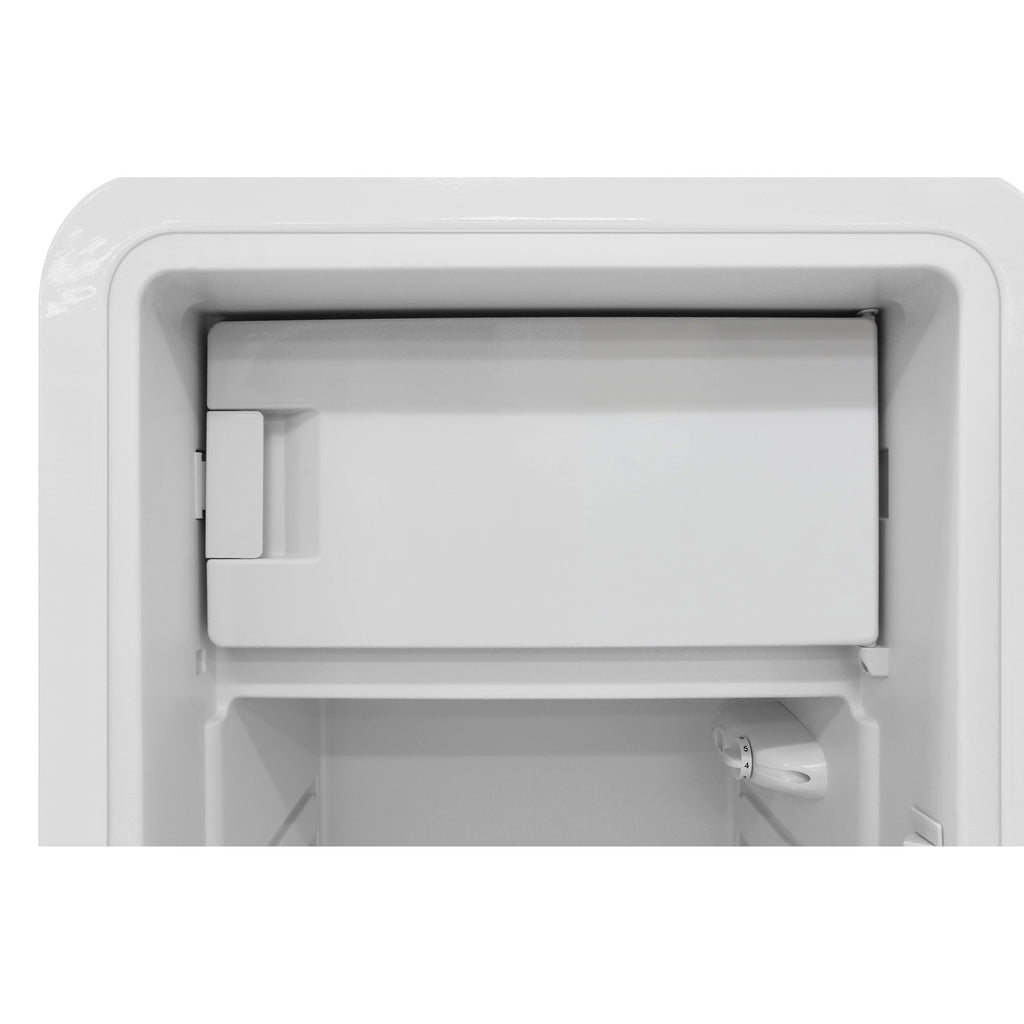 Vinotemp Retro Refrigerator, in White - BR-RETRO-01-W
