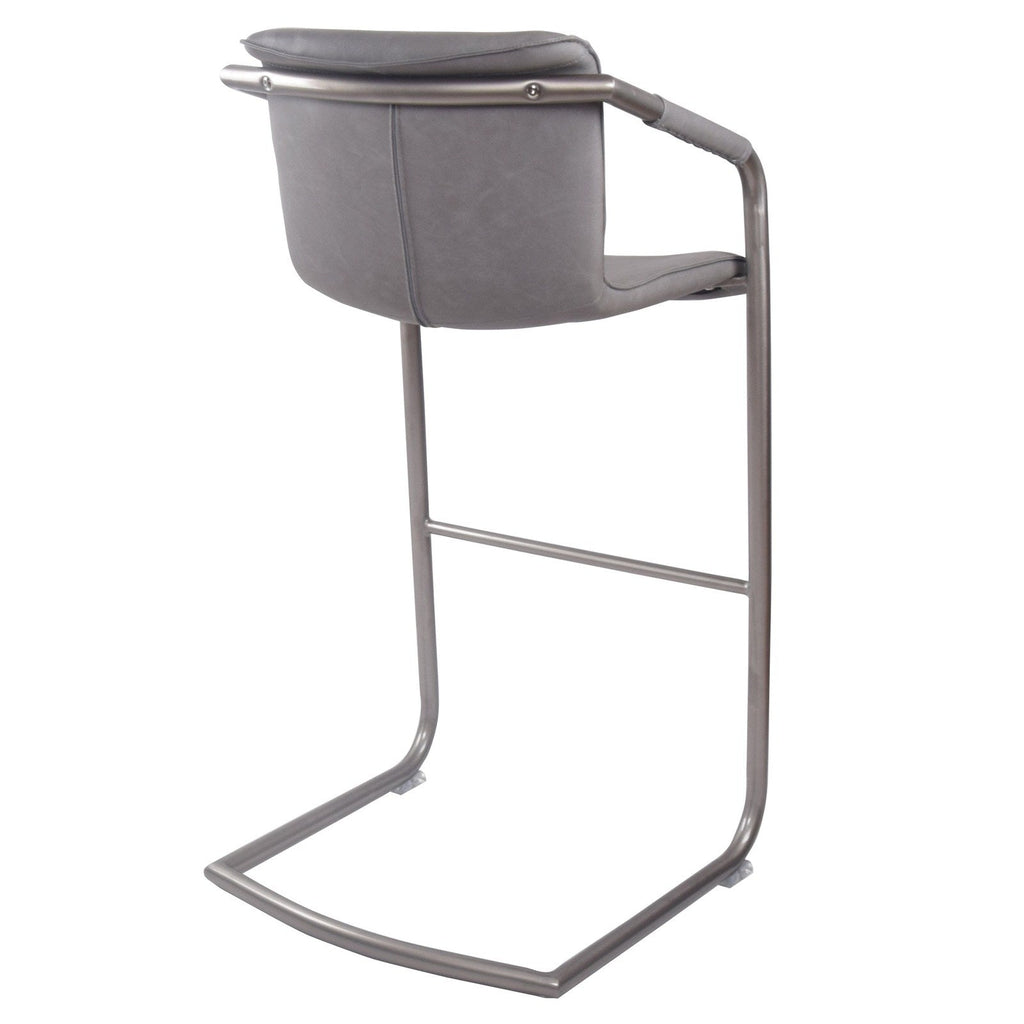 New Pacific Direct Indy PU Leather Bar Stool, (Set of 2)  -1060003-216