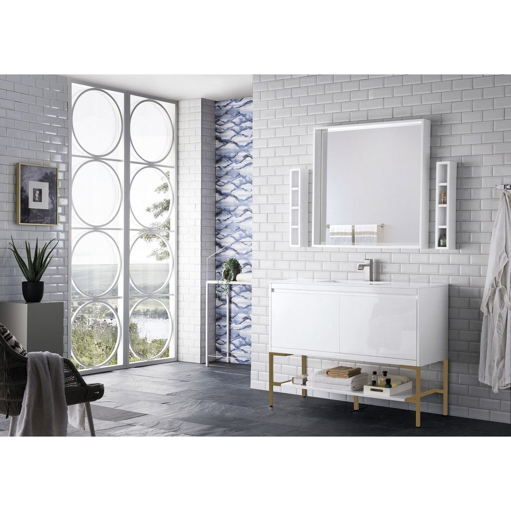 James Martin Vanities Milan 47.3" Single Vanity Cabinet - 801V47.3GWRGDCHB