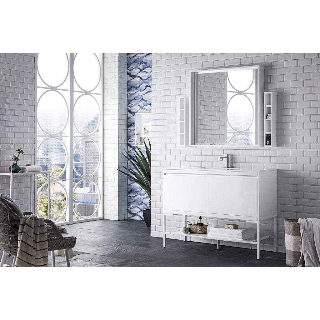 James Martin Vanities Milan 47.3" Single Vanity Cabinet - 801V47.3GWRGDCHB