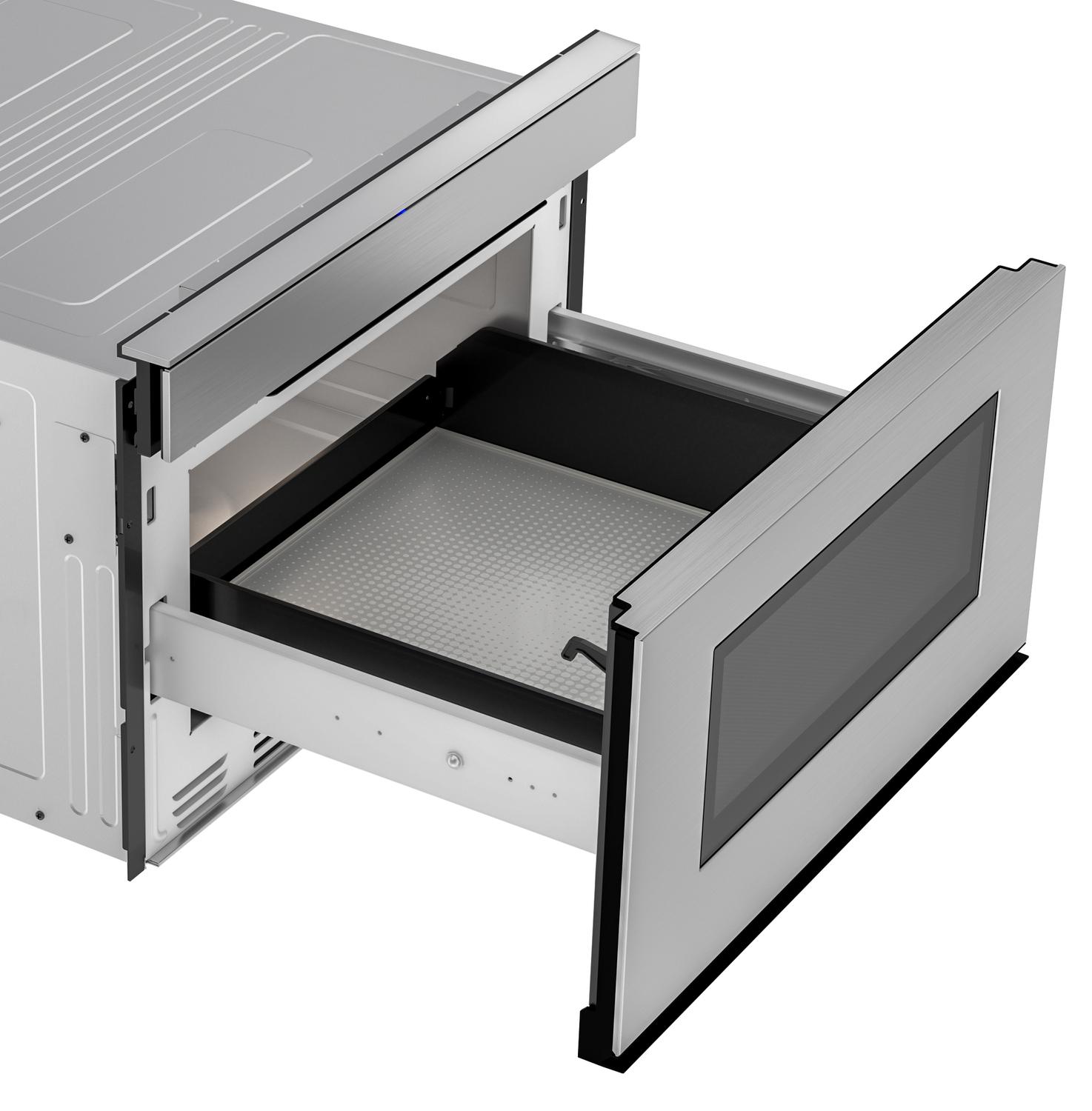 Asko 24 in. 1.2 cu. ft. 950W Sharp in Stainless Steel Smart Easy Wave Open Microwave Drawer Oven - SMD2479JS