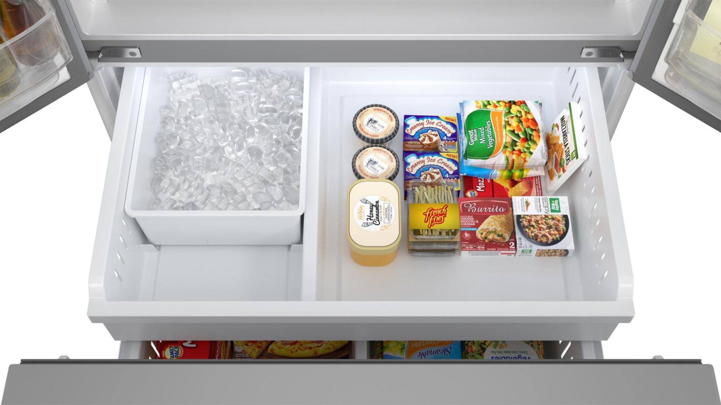 SHARP Sharp French 3-Door Refrigerator with Water Dispenser - SJF2955KS