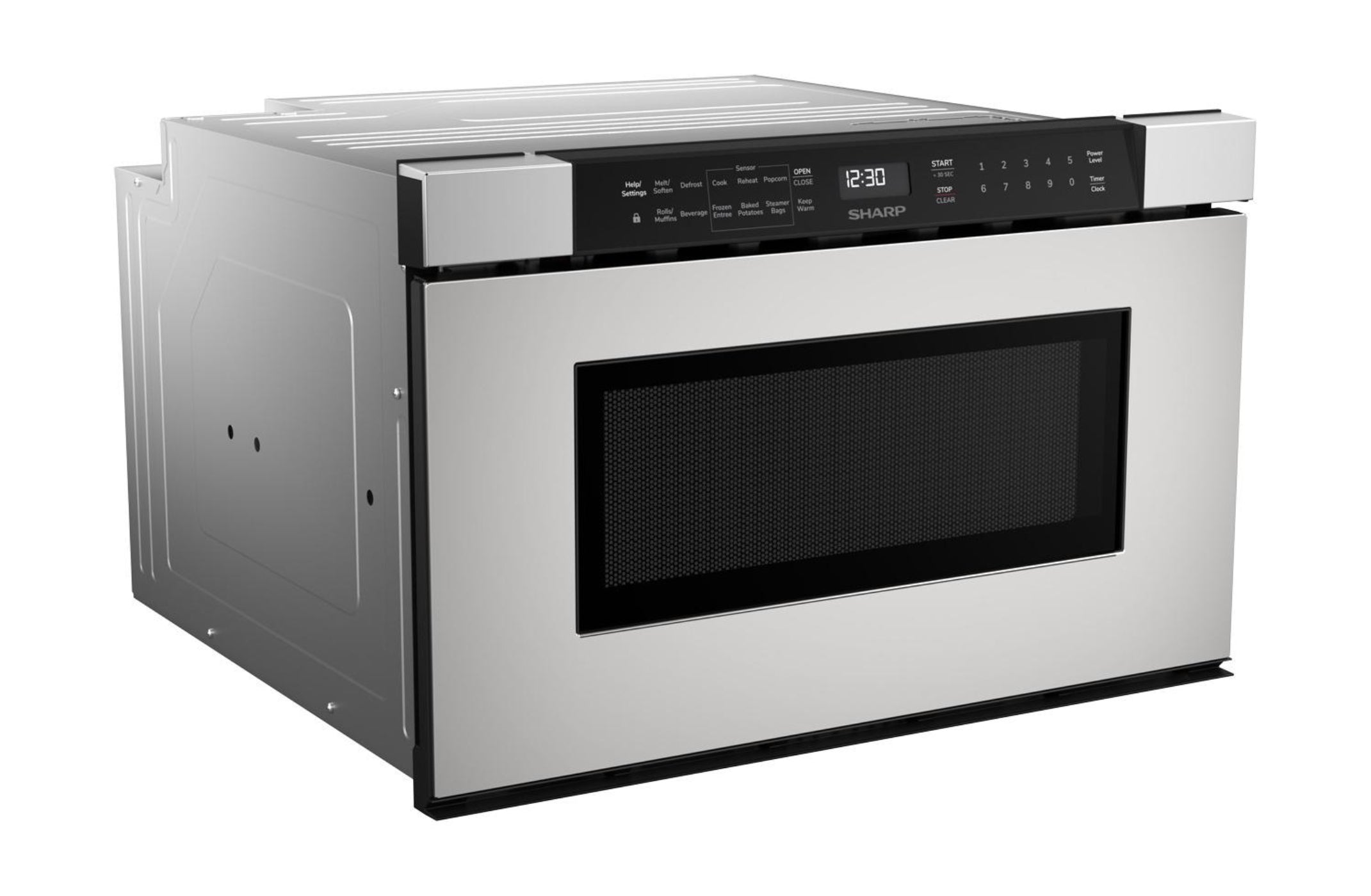Asko SHARP 24 in. 1.2 cu. ft. Built-In in Stainless Steel Microwave Drawer Oven - SMD2440JS