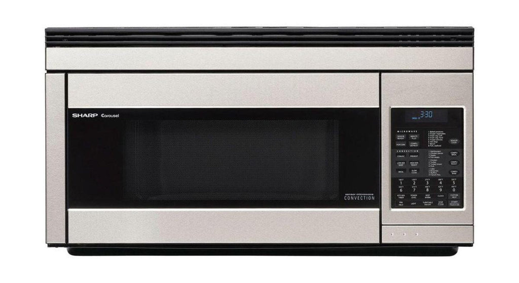 SHARP 1.1 cu. ft. 850W Sharp in Stainless Steel Over-the-Range Convection Microwave Oven - R1874TY
