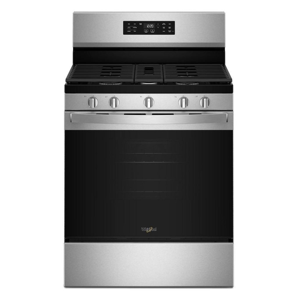 WHIRLPOOL 30-inch Gas Range with Air Cooking Technology and Steam Clean in Stainless Steel - WFGS4530SS