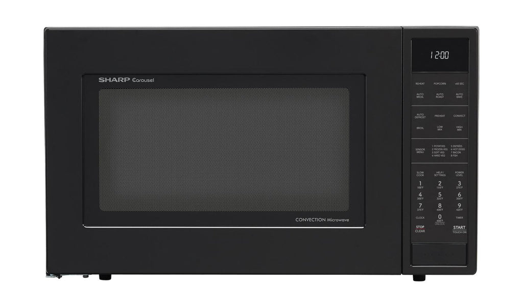 SHARP Sharp 1.5 cu. ft. 900W Black Convection Countertop Microwave Oven - SMC1585KB