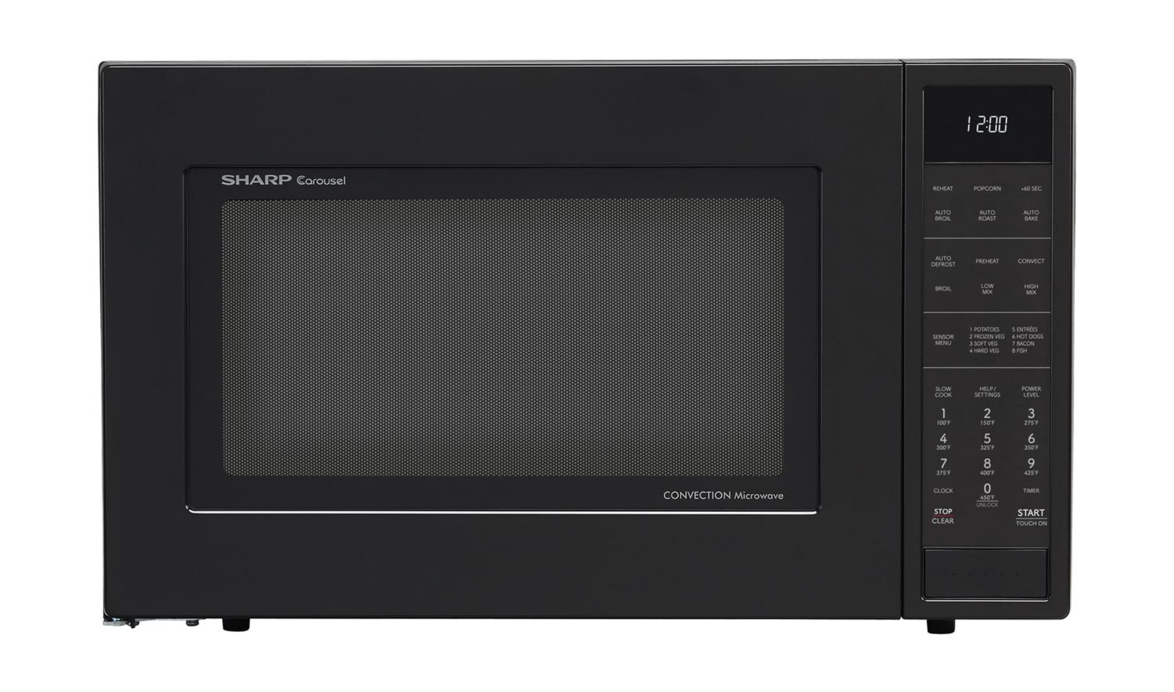 SHARP Sharp 1.5 cu. ft. 900W Black Convection Countertop Microwave Oven - SMC1585KB