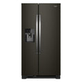 WHIRLPOOL 33-inch Wide Side-by-Side Refrigerator - 21 cu. ft. Black in Stainless Steel - WRS321SDHV