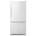 WHIRLPOOL 30-inches wide Bottom-Freezer Refrigerator with SpillGuard Glass Shelves - 18.7 cu. ft. White - WRB329DMBW