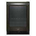 WHIRLPOOL 24-inch Wide Undercounter Beverage Center - 5.2 cu. ft. Black in Stainless Steel - WUB50X24HV