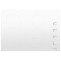 WHIRLPOOL 30-inch Electric Ceramic Glass Cooktop with Dual Radiant Element White - WCE55US0HW