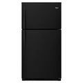 WHIRLPOOL 33-inch Wide Top Freezer Refrigerator - 21 cu. ft. Black - WRT511SZDB