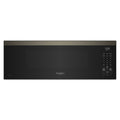 WHIRLPOOL 1.1 cu. ft. Smart Low Profile Microwave Hood Combination with 450 CRM 4-Speed Venting Black On in Stainless Steel Look - WMML5530RV