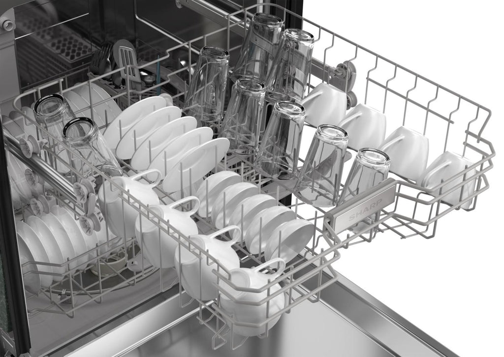 SHARP Sharp 24 in. in Stainless Steel Hybrid 52dB Dishwasher - SDW6504MS