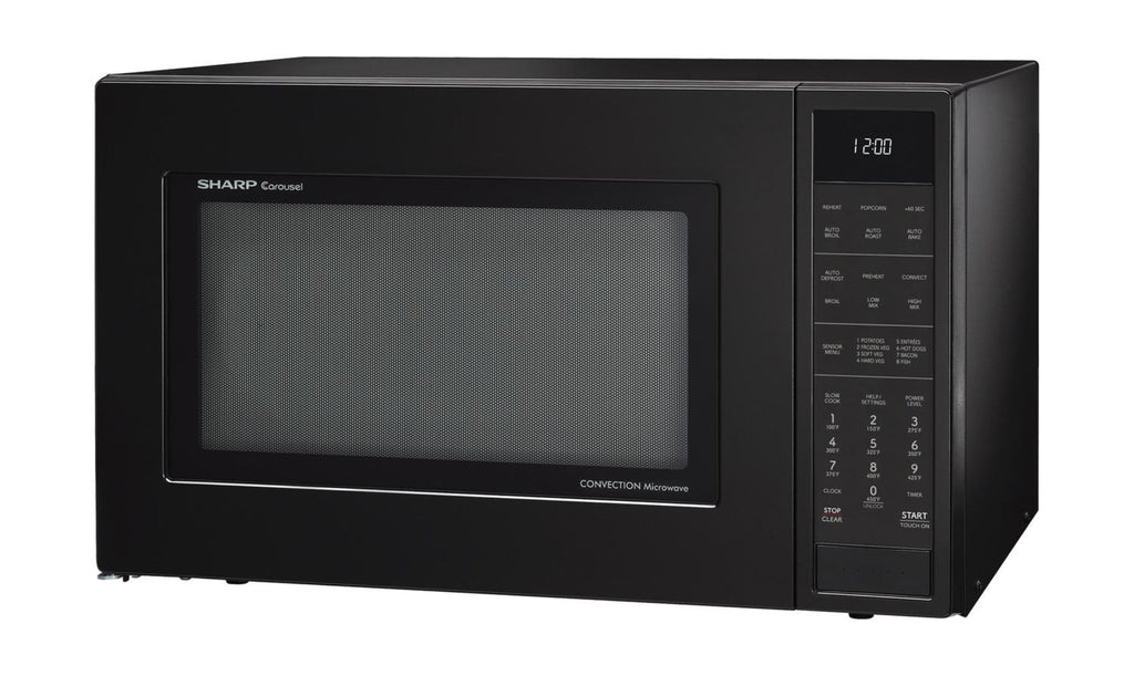 SHARP Sharp 1.5 cu. ft. 900W Black Convection Countertop Microwave Oven - SMC1585KB