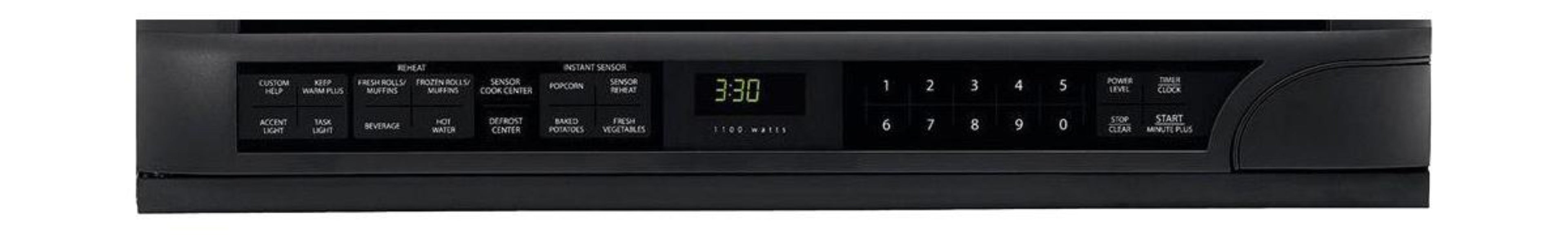 SHARP 1.5 cu. ft. 1100W Black Sharp Over-the-Counter Carousel Microwave Oven - R1210TY