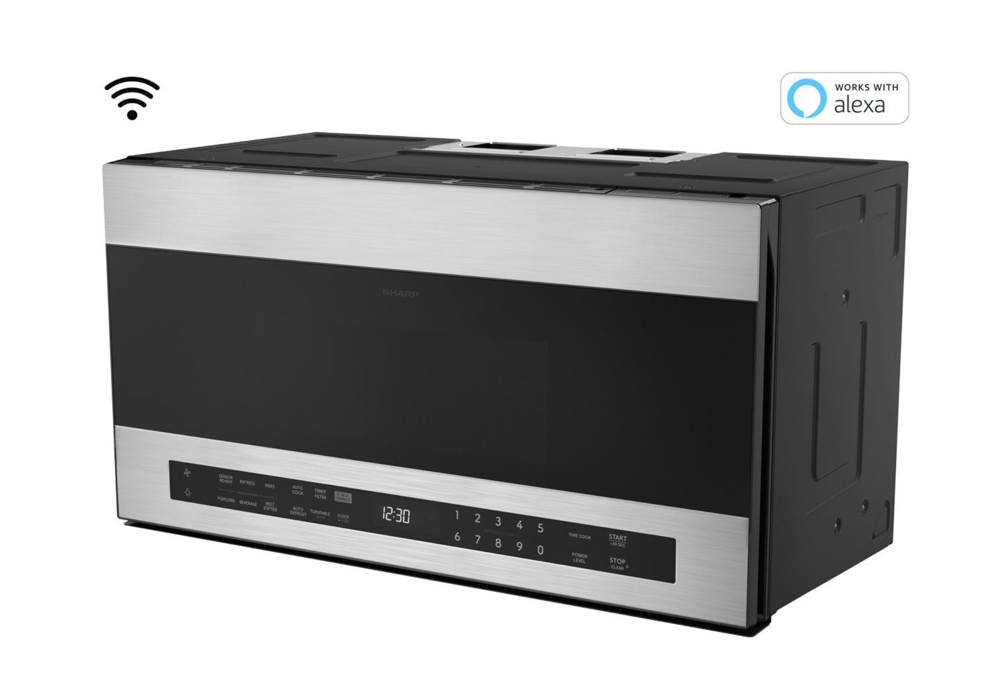 SHARP 1.7 cu. ft. Smart Over-the-Range Microwave Oven - SMO1759JS