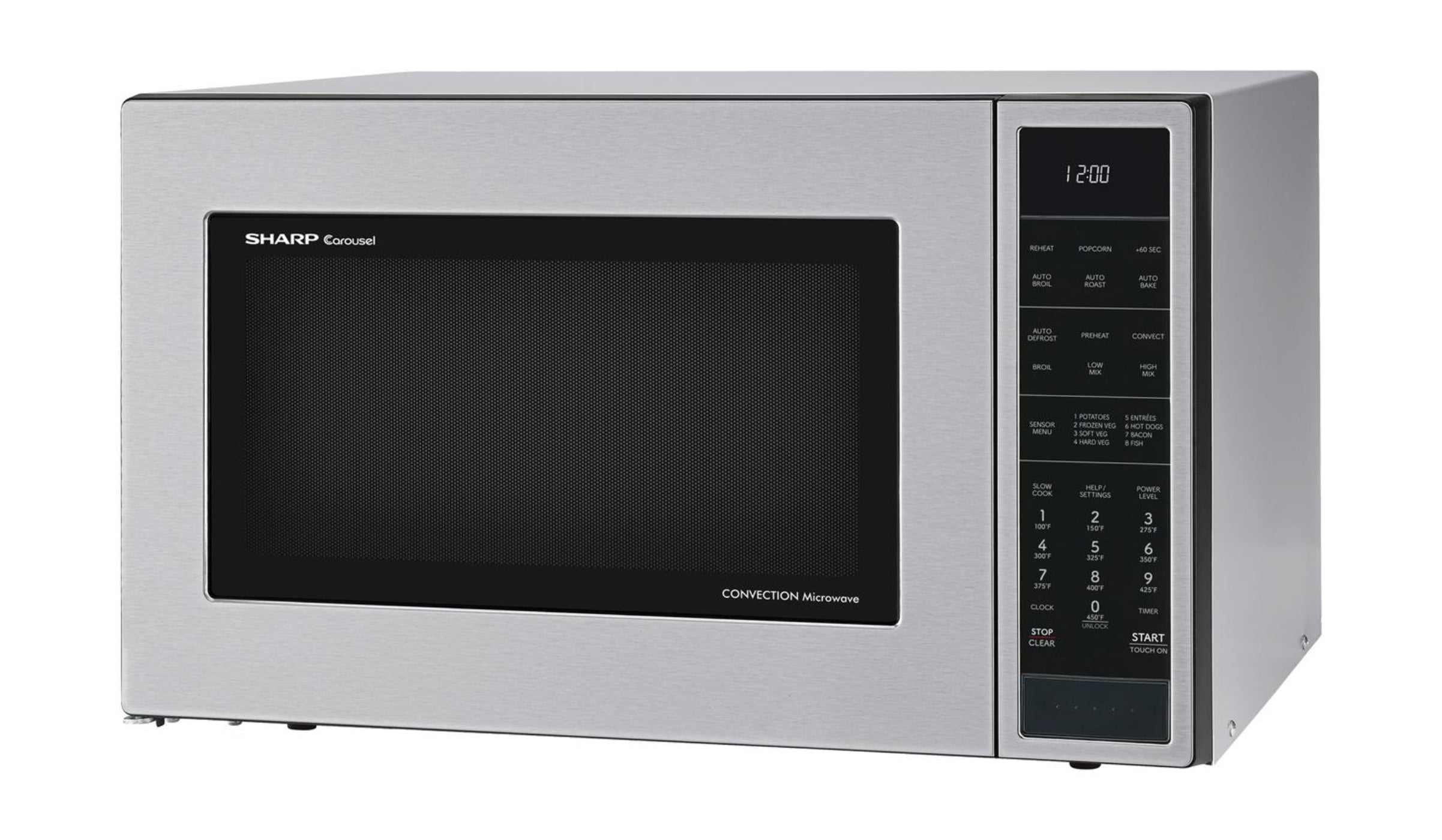 SHARP Sharp 1.5 cu. ft. 900W in Stainless Steel Convection Countertop Microwave Oven - SMC1585KS