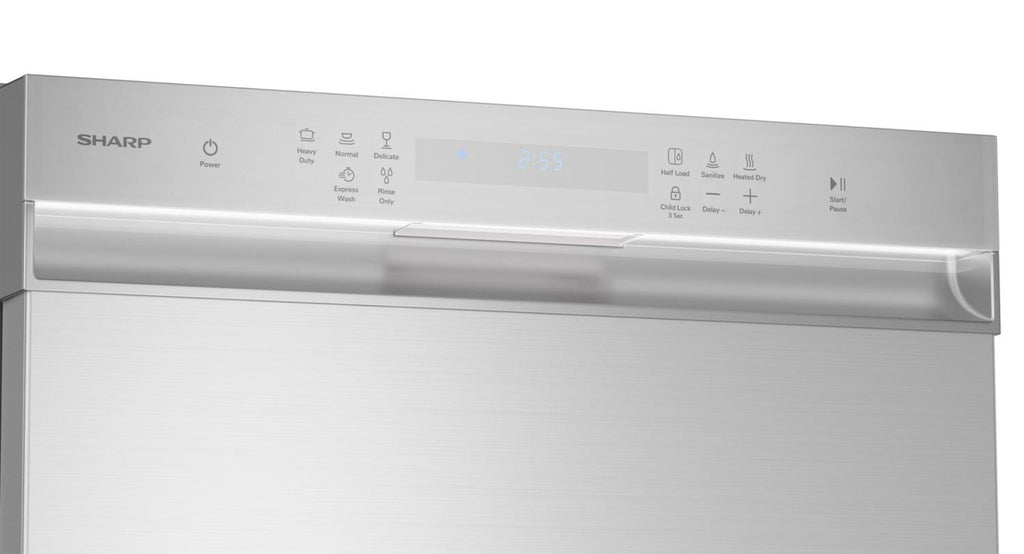 SHARP Sharp 24 in. in Stainless Steel Hybrid 52dB Dishwasher - SDW6504MS