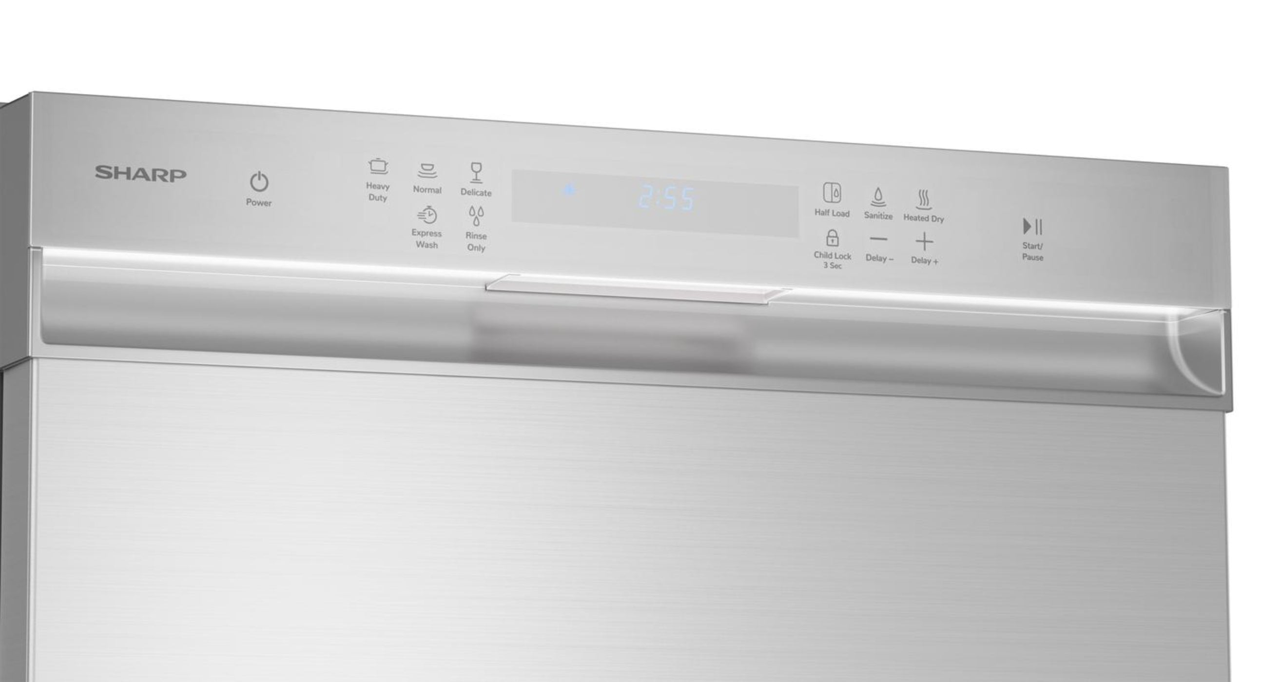 SHARP Sharp 24 in. in Stainless Steel Hybrid 52dB Dishwasher - SDW6504MS