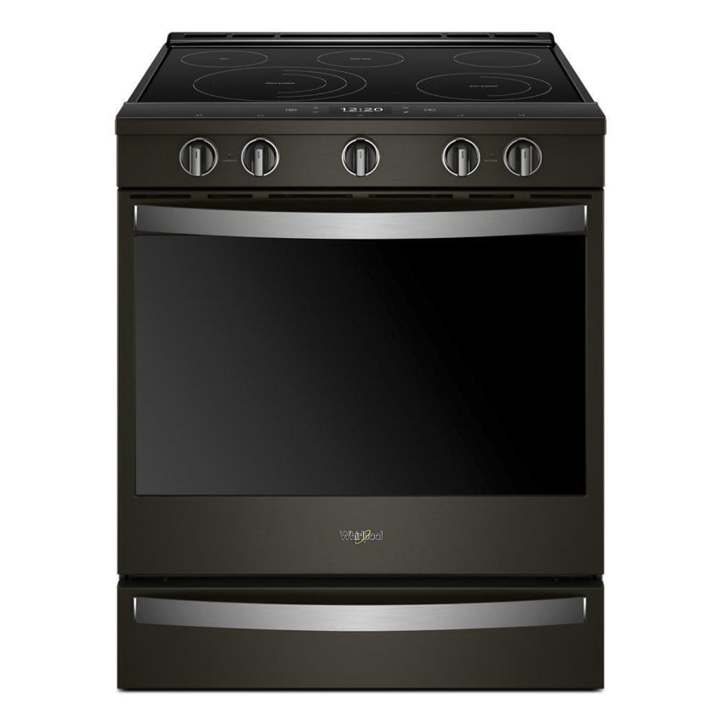WHIRLPOOL 6.4 cu. ft. Smart Slide-in Electric Range with Air Fry, when Connected Black in Stainless Steel - WEE750H0HV