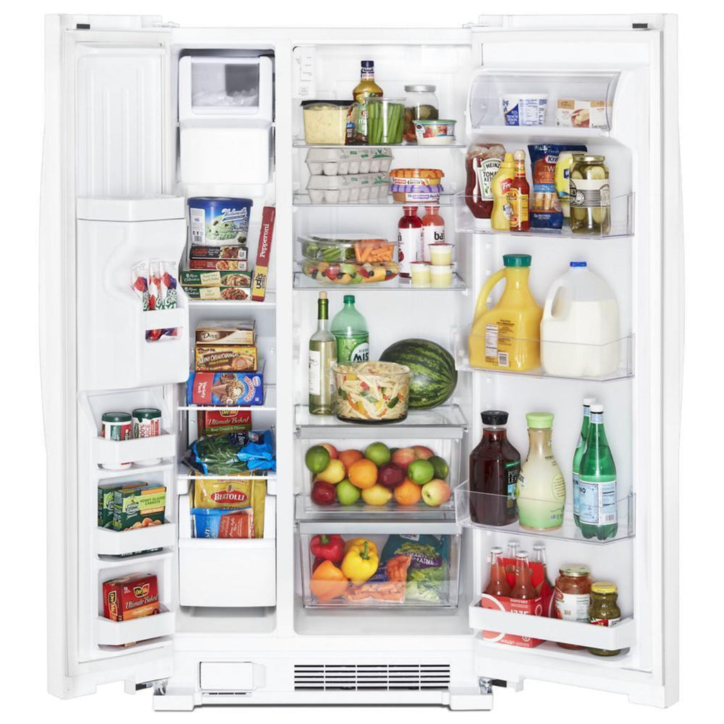WHIRLPOOL 36-inch Wide Side-by-Side Refrigerator - 24 cu. ft. White - WRS315SDHW