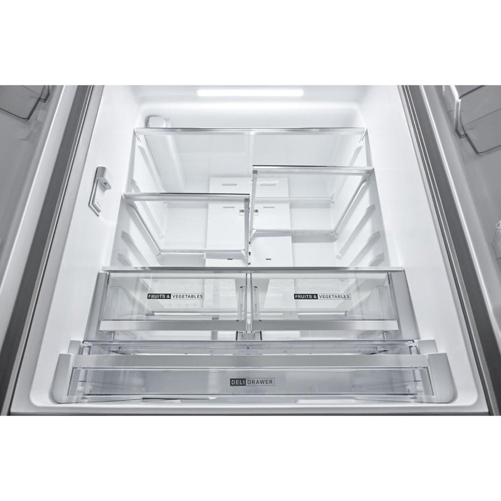 WHIRLPOOL 36-Inch French Door Refrigerator with Interior Water Dispenser - 31 cu. ft. Stainless - WRFF3336SZ