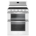 WHIRLPOOL 6.0 Cu. Ft. Gas Double Oven Range with EZ-2-Lift Hinged Grates White - WGG745S0FH