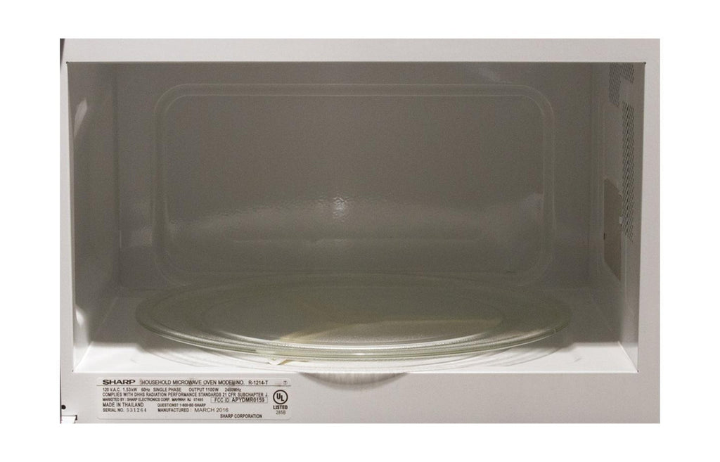 SHARP 1.5 cu. ft. 1100W in Stainless Steel Sharp Over-the-Counter Carousel Microwave Oven - R1214TY