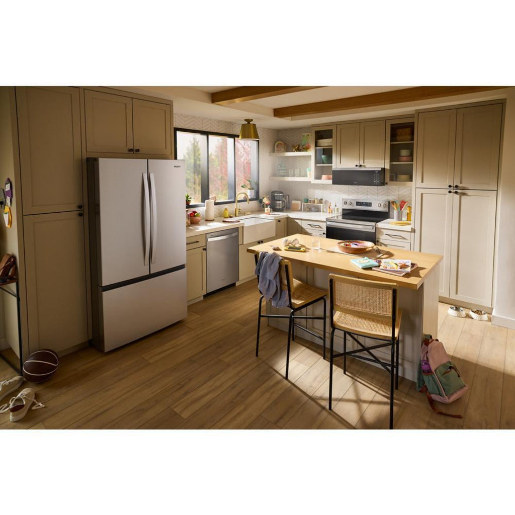 WHIRLPOOL 36-Inch French Door Refrigerator with Interior Water Dispenser - 31 cu. ft. Stainless - WRFF3336SZ