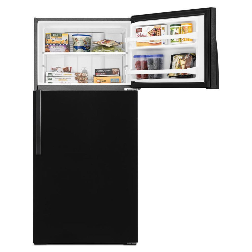 WHIRLPOOL 28-inch Wide Top Freezer Refrigerator - 14 Cu. Ft. Black - WRT104TFDB