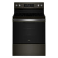 WHIRLPOOL 30-inch Electric Range with Air Cooking Technology and Steam Clean Black in Stainless Steel - WFES4530SV