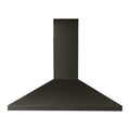 WHIRLPOOL 36" Chimney Wall Mount Range Hood with Dishwasher-Safe Grease Filters Black in Stainless Steel - WVW93UC6LV