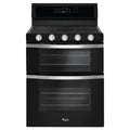 WHIRLPOOL 6.0 Cu. Ft. Gas Double Oven Range with EZ-2-Lift™ Hinged Grates Black - WGG745S0FE