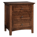 QW Amish Millcraft Albany 3 Drawer Nightstand - MBA26NS