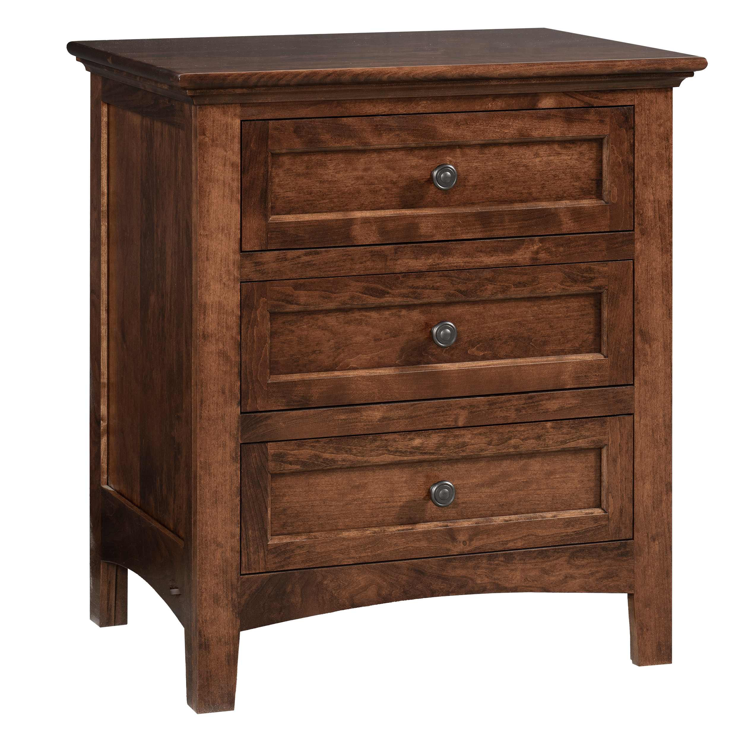 QW Amish Millcraft Albany 3 Drawer Nightstand - MBA26NS