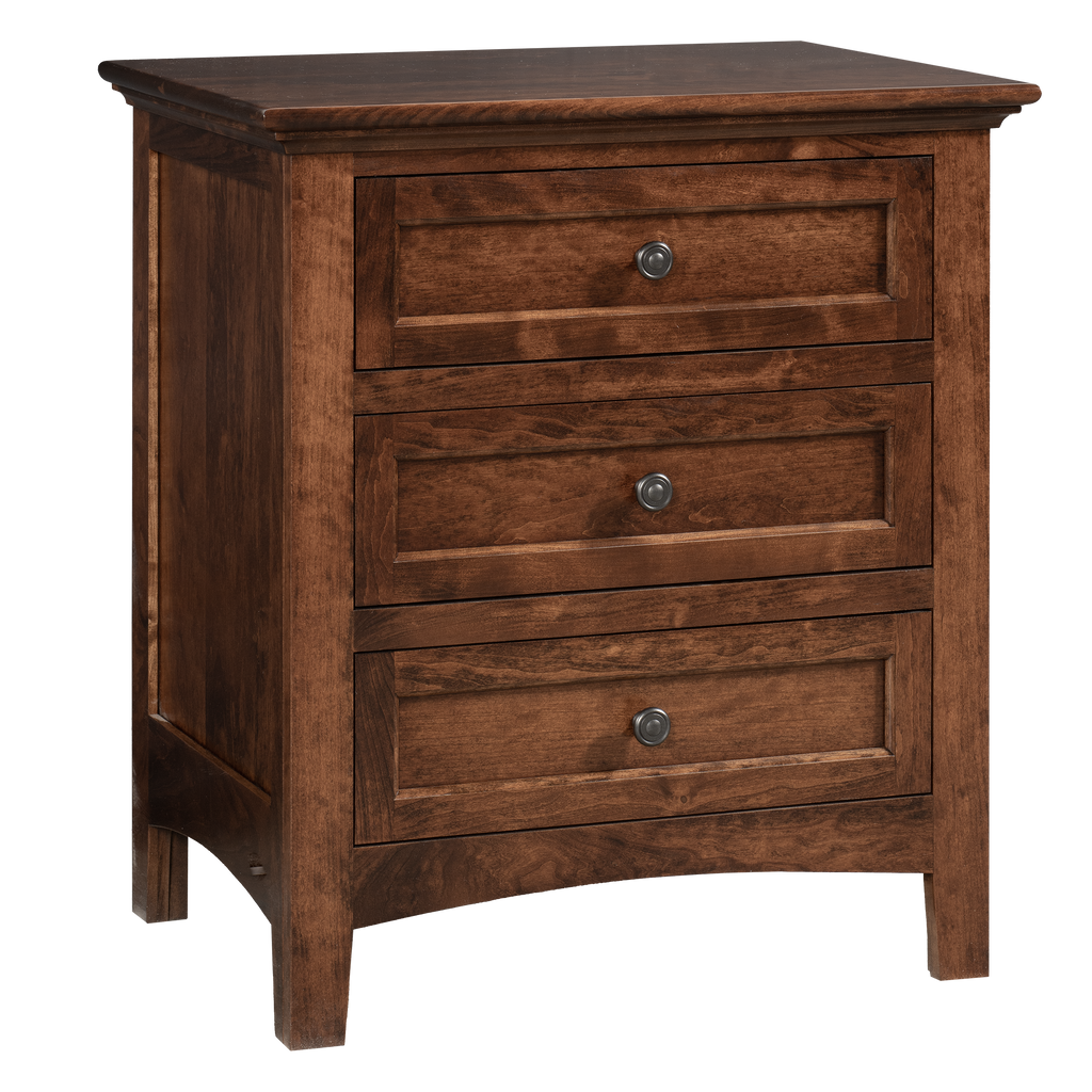 QW Amish Millcraft Albany 3 Drawer Nightstand - MBA26NS