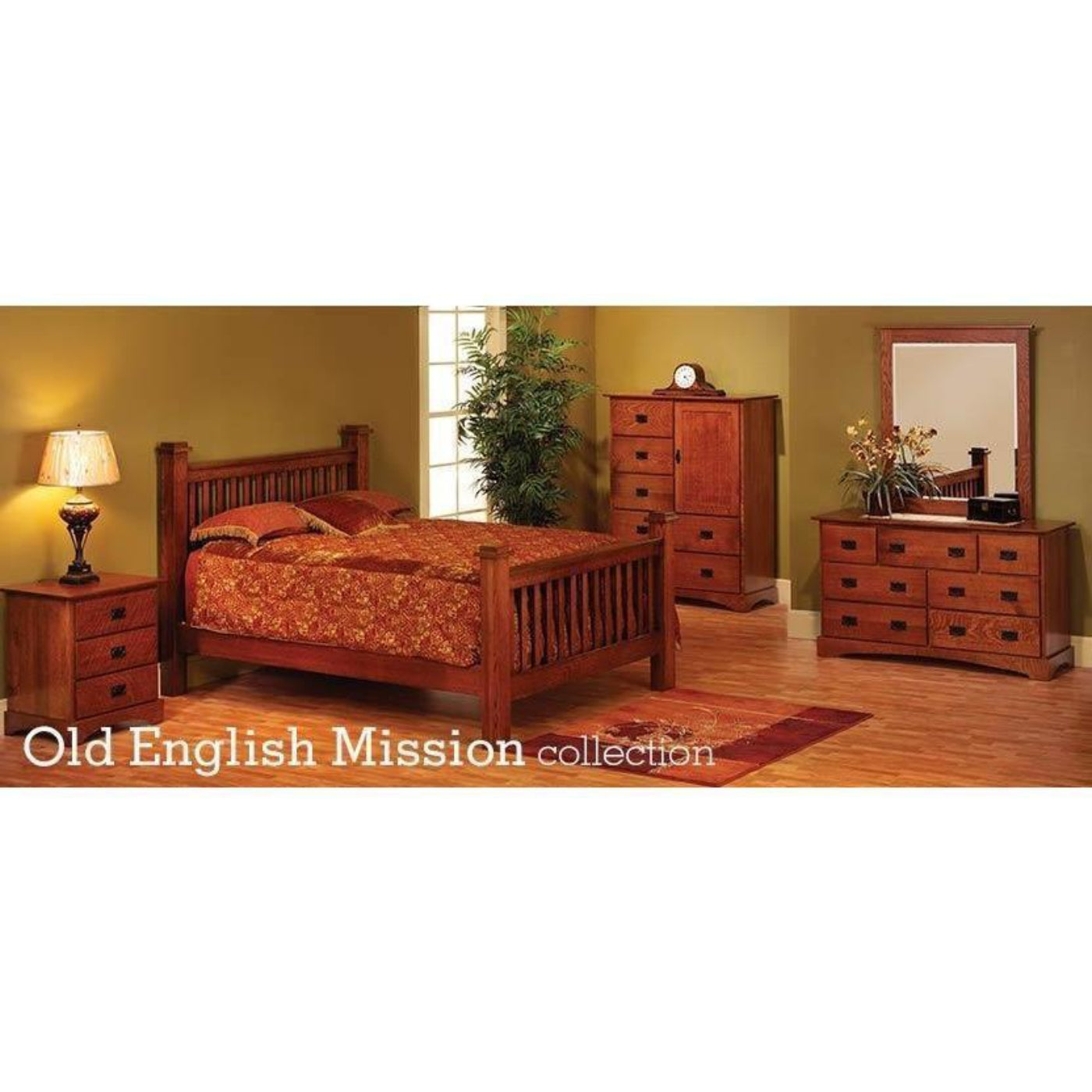 QW Amish Millcraft Old English Nighstand - MF226NS
