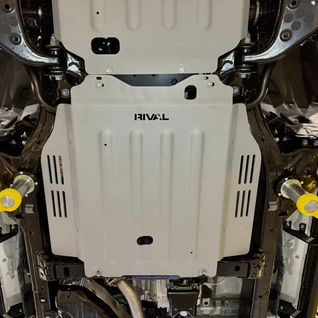 RIVAL Aluminum Transmission Skid Plate 2024+ Tacoma 4Gen Hybrid | 2024+ Land Cruiser Hybrid | 2025 4Runner 6Gen Hybrid - 2333.9569.2.6