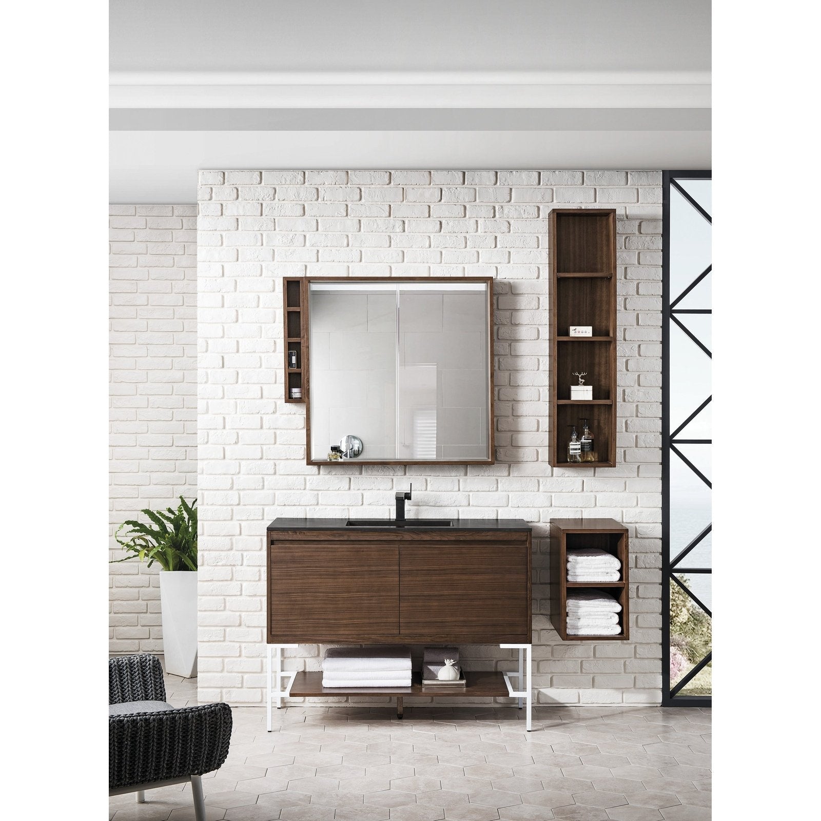 James Martin Vanities Milan 47.3" Single Vanity Cabinet - 801V47.3GWRGDCHB