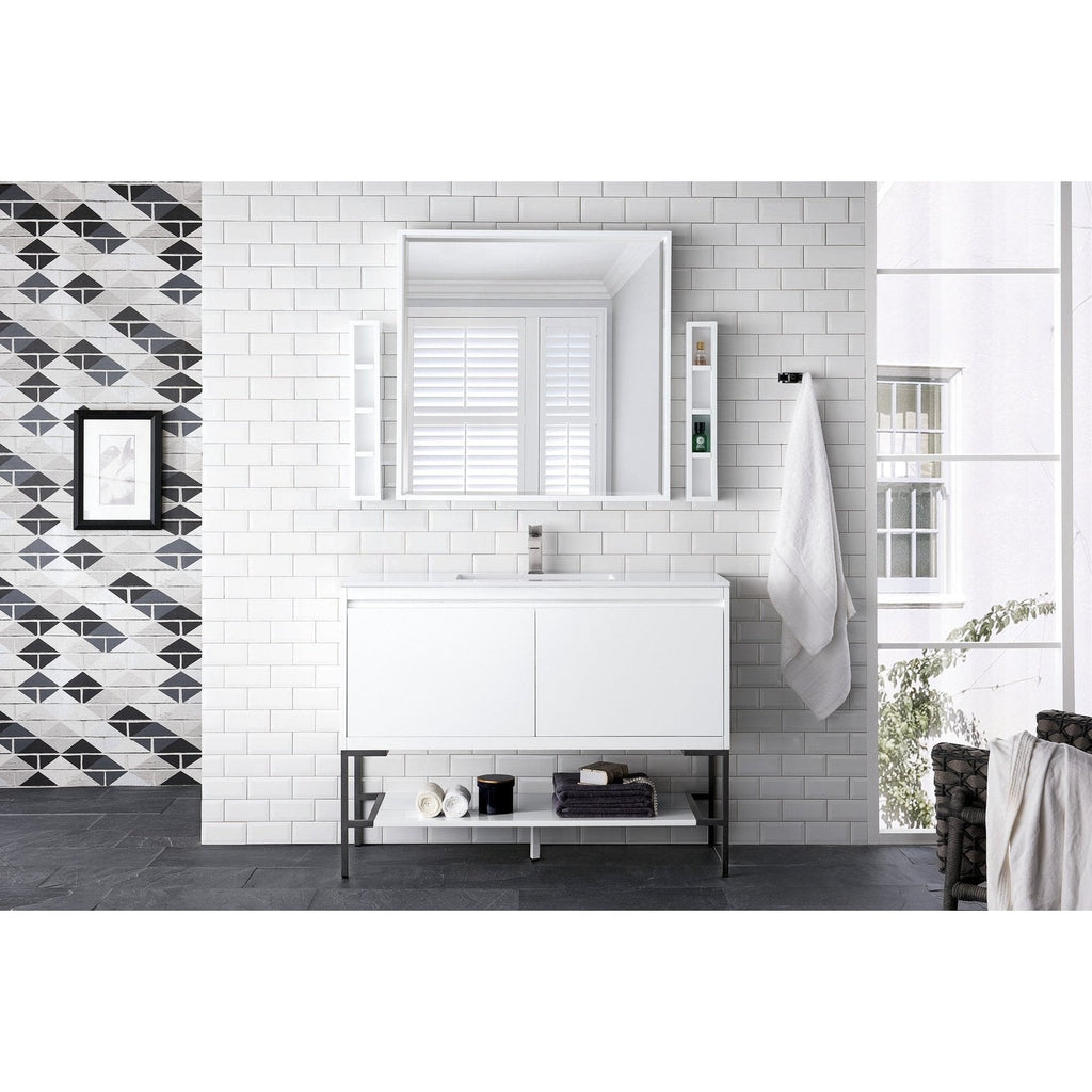James Martin Vanities Milan 47.3" Single Vanity Cabinet - 801V47.3GWRGDCHB