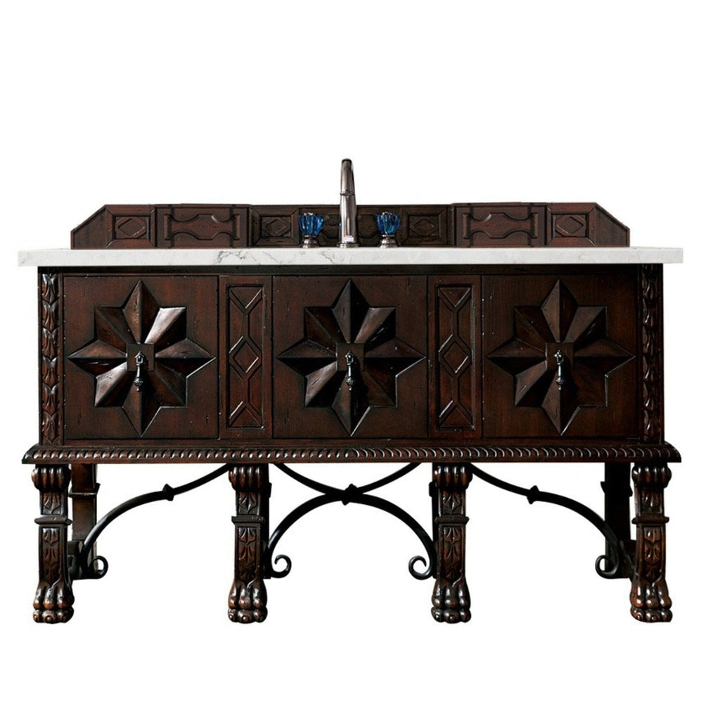 James Martin Vanities Balmoral 60" Single Vanity Cabinet - 150-V60S-ANW-3AF
