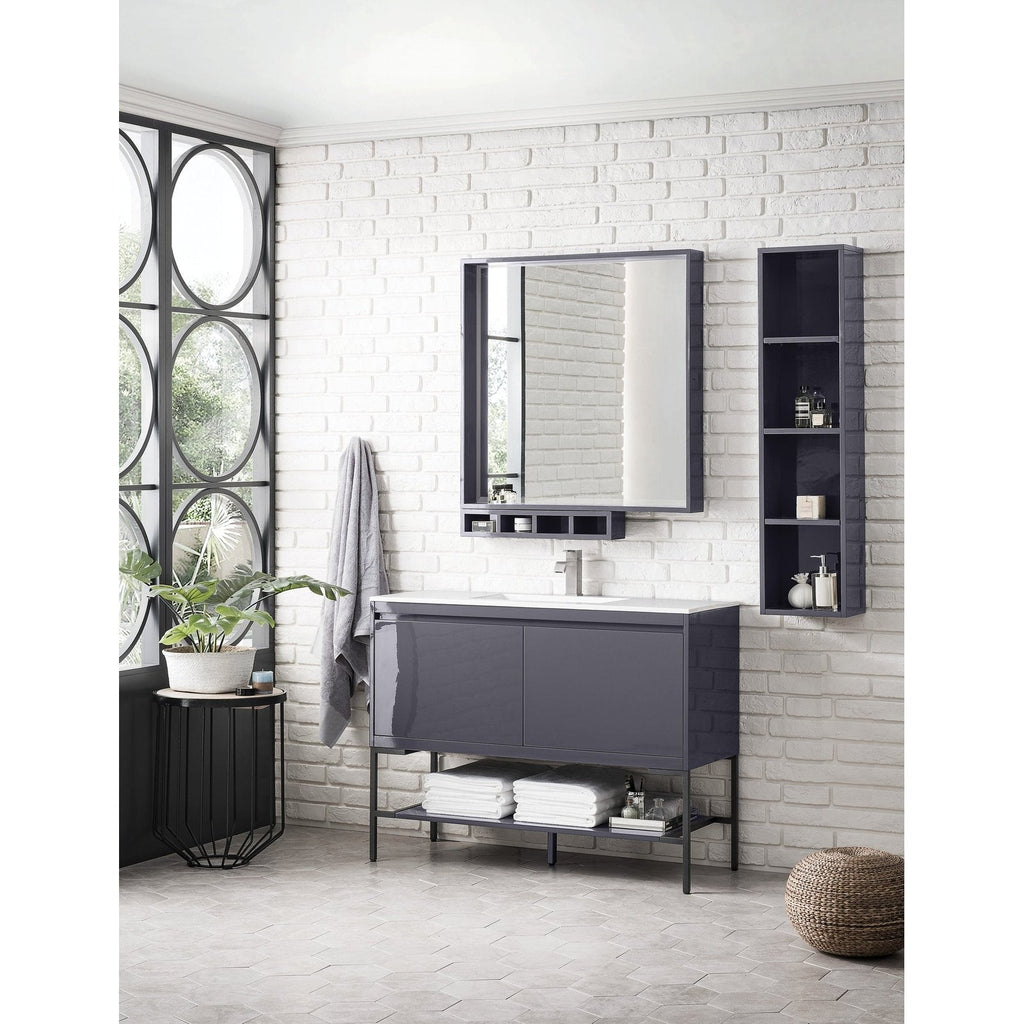 James Martin Vanities Milan 47.3" Single Vanity Cabinet - 801V47.3GWRGDCHB