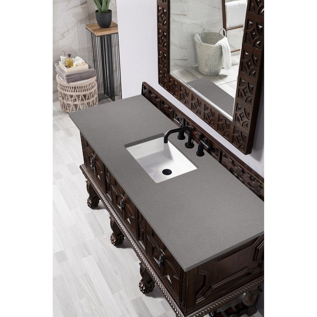 James Martin Vanities Balmoral 60" Single Vanity Cabinet - 150-V60S-ANW-3AF