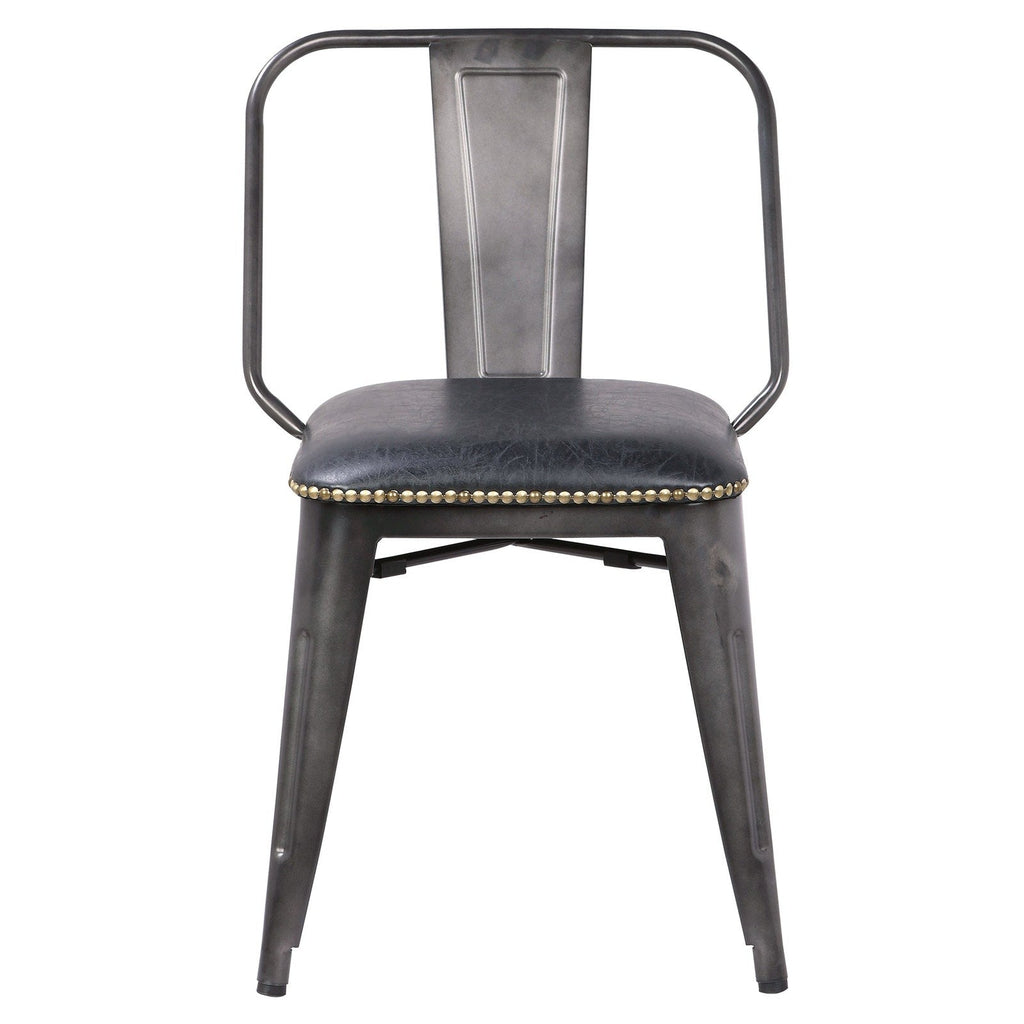 New Pacific Direct Brian PU Leather Metal Side Chair, (Set of 4)  - 9300030-240