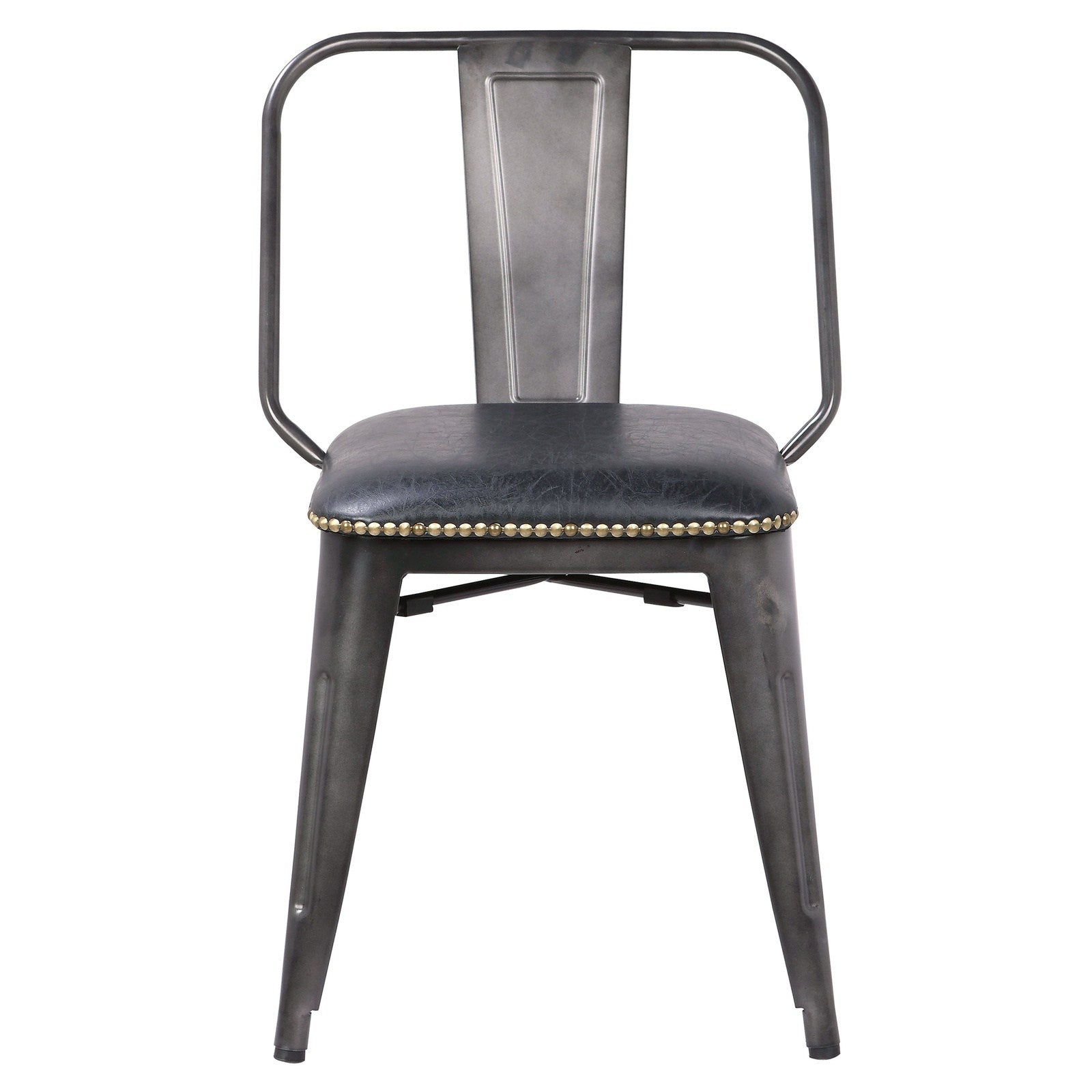 New Pacific Direct Brian PU Leather Metal Side Chair, (Set of 4)  - 9300030-240