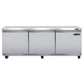 Maxx Cold V-Series 3 Door Undercounter Refrigerator, in Stainless Steel - MVR72UHC